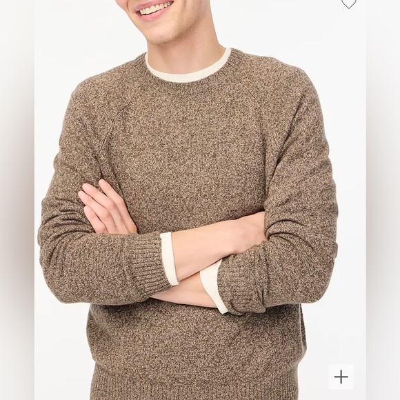 Crewneck sweater in supersoft wool blend hotsell